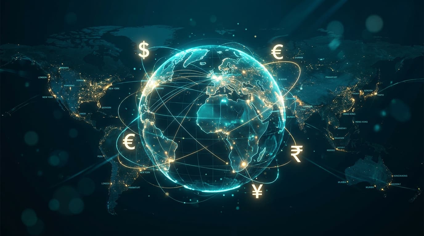 Global news banner